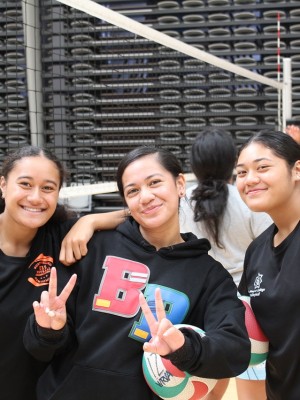 three girls at student coaches workshop